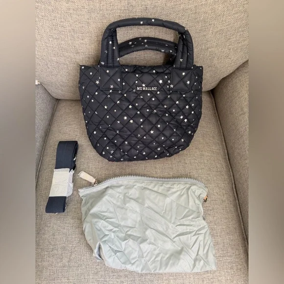 EEUC MZ Wallace Dawn with Silver Stars Mini Metro Tote Deluxe - Picture 2 of 11